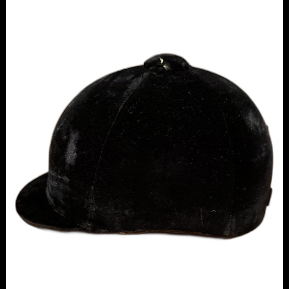 International Horse Riding Helmets Ltd Model Black Velvet Size 7 1/8 VTG - Picture 1 of 8